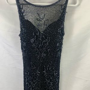 Scala Sequined Black Dress